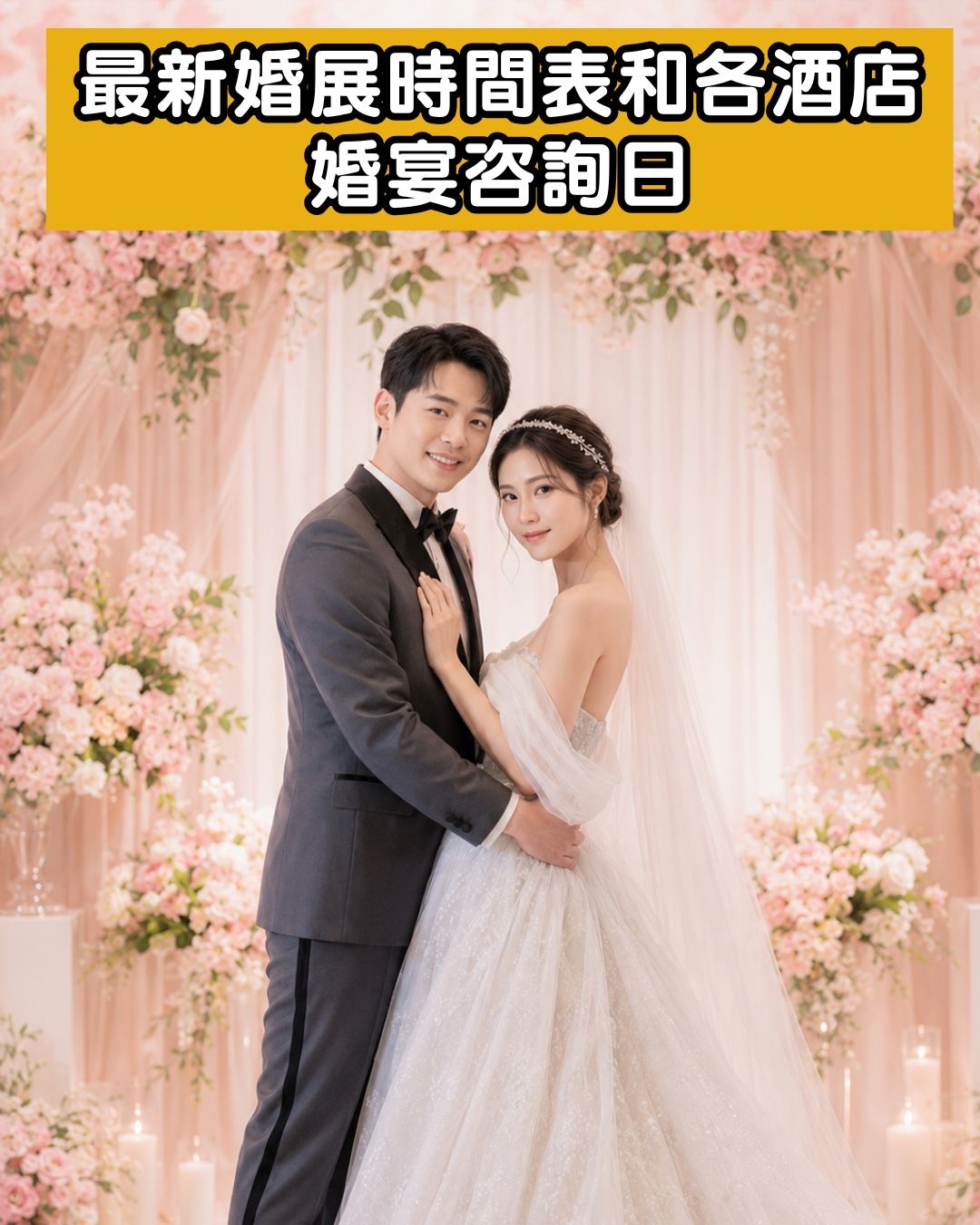 最新婚展時間表和各酒店婚宴咨詢日